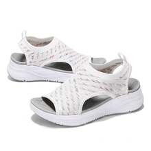 ZIITOP Womens Comfortable Orthopedic Sandals Arch Support Ladies Walking Sport Athletic Sandals Open Toe Slip On  Dress Sandal - Color White - View 2