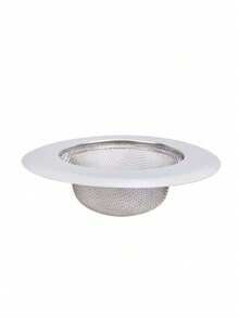 1/3/5 piezas Colador de acero inoxidable para fregadero de cocina - Grande, 4.5 pulgadas de diámetro, diseño micro-perforado anti-obstrucción, filtro de drenaje de borde ancho, esencial para volver a la escuela - Multicolor - Ver 15