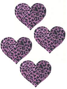 4/8pcs Pink Leopard Print Pasties, Disposable Breathable Criss-Cross Style, Elegant Ladies Lingerie Accessory - Prevent Wardrobe Malfunction, Discreet Coverage, Seamless Ultra-Thin, Fashionable Undergarment - Pink - View 9