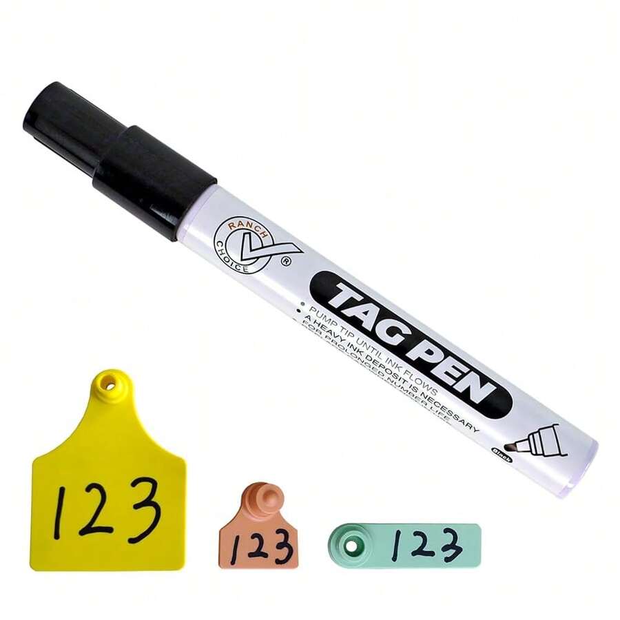 Ear Tag MarFKing Pen, Black, With Special Ink Penetrates Into Cattle Livestock Ear Tags, Long Lasting Not Fading - Blackink1PC - 查看 1