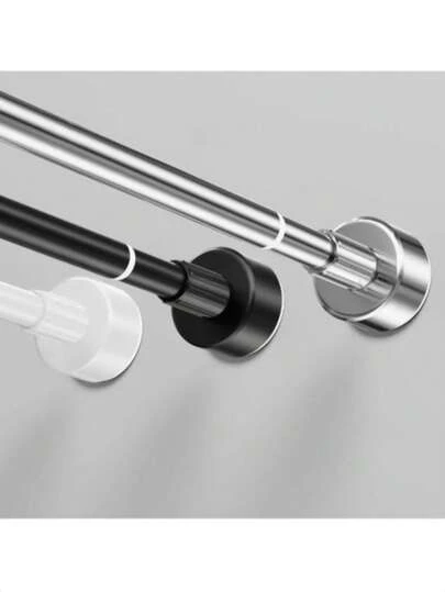 Tringle à rideaux extensible en acier inoxydable, tringle de douche, tringle à rideaux, tringle de penderie, tringle extensible, tringle de séchage du linge, tringle de suspension, support, barre de rangement de cuisine, tringle à rideaux, longueur réglable, tringle de douche, séchoir réglable en acier inoxydable, barre porte-serviettes extensible de salle de bain, séchoir, barre de rideau pour meuble