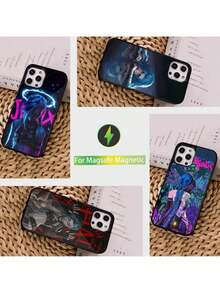 Arcane Animation J-Jinx Phone Case Cover Compatible With  16, 15, 14, 13, 12, 11, Pro, Max, Plus, Mini, Magsafe, Magnetic Wireless Charging Case - Cover Compatible With  17 Pro Case,  17 Pro Max Case,  17 Case,  16 Pro Case - Z5 - Xem 3