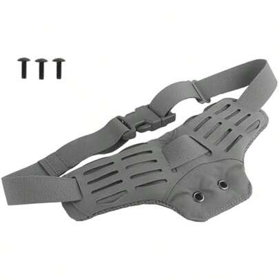 Adaptador de Pierna Abatible, Adaptador de Funda Recorrido Medio-bajo, Soportes Universales para Receptor Presilla Cinturón con Cubierta Pierna con Correa Molle(Green)