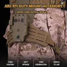 Adaptador de Pierna Abatible, Adaptador de Funda Recorrido Medio-bajo, Soportes Universales para Receptor Presilla Cinturón con Cubierta Pierna con Correa Molle(Green) - BCP - Ver 2