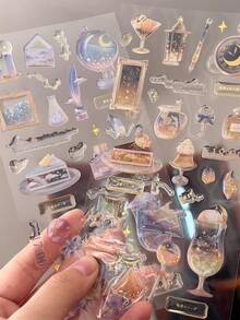 3D立体浮雕水晶贴纸、树脂贴纸、梦幻系列 - 彩色 - 查看 7