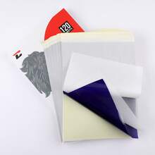 120张/包品牌临时纹身转印纸，4层A4尺寸，纹身师工具，纹身用品 - 黑色 - 查看 4