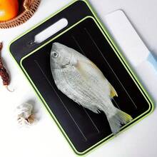 4-In-1 Meat Thawing Tray With Cutting Board, Knife Sharpener And Garlic Grater - Frozen Meat Defrosting Plate, Designed For Kitchen, Cooking Prep | Multifunctional Design | Kitchen Accessory