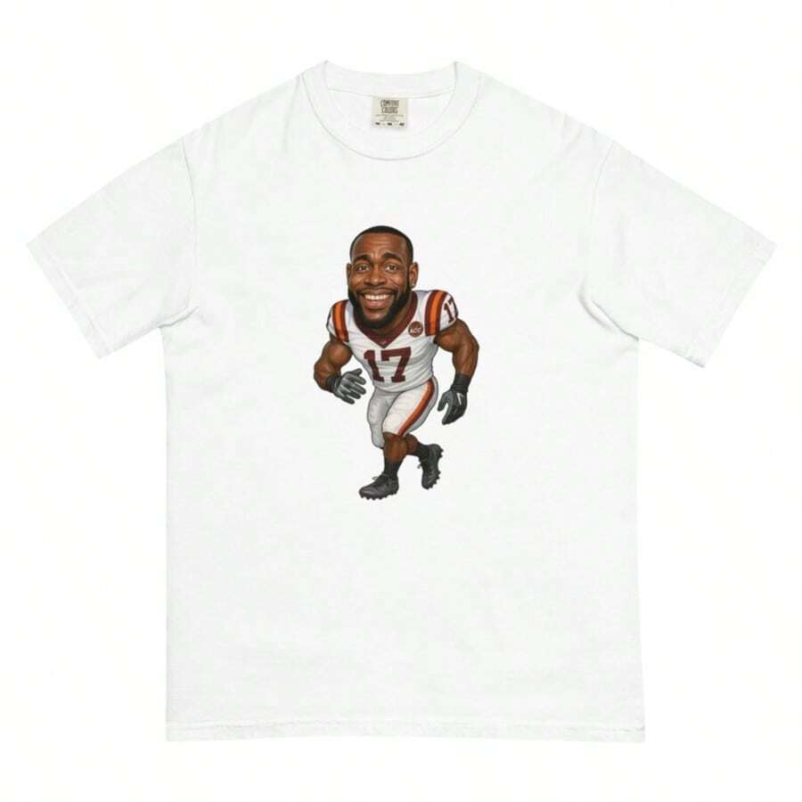 Virginia Tech Kam Chancellor Unisex Garment-Dyed Heavyweight T-Shirt - White - View 1