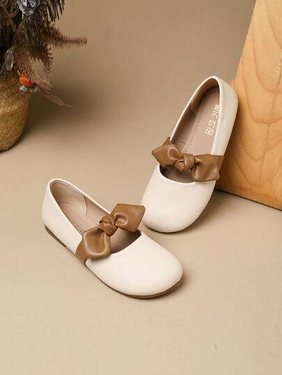 Giày Mary Jane da cho bé gái, giày casual kiểu Pháp cổ tích, thiết kế nơ, đế mềm, giày công chúa Anh, lót da thoải mái, phù hợp cho đi học, biểu diễn, đi làm.