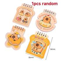 Libreta de espiral con diseño lindo de capibara alienígena volteado hacia arriba, libreta pequeña de alta calidad para estudiantes, mini libreta, bloc de notas - Multicolor - Ver 8