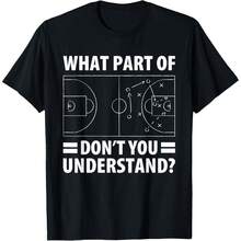 Funny What Part Of Basketball Don't You Understand CoachA T-Shirt - Black - View 1