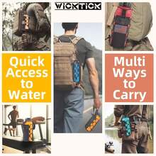 Molle Bottle Holder Pouch 16 24 32 40 64 Oz - Multi-Purpose Tactical Fuel Bottle Bag, Adjustable Size Outdoor Activities, Adapted To Backpack/Vest/Belt - màu nâu - Xem 6