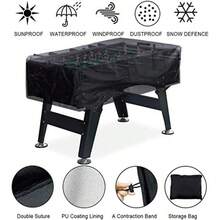 ELR Foosball Table Cover Waterproof 420D Oxford Table Football Covers Foosball Table Protection Dustproof Patio Foosball Soccer Table Covers For Outdoor Indoor - As Pic - View 3