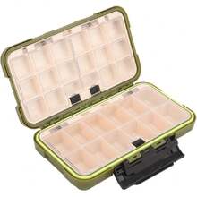 Caja de Pesca, Cajas de Aparejos de Pesca, Cerradura Lateral Tipo Palanca de Engrosamiento Impermeable para Exteriores ([Tamaño grande] 20 * 12 * 5 cm),37491743 - D - Ver 1