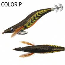 12g 14g 19g Jig de Calamar Flotante Eging Pescañuelo de Calamarñuelo de Pesca Cebo Artificial para Pesca Gancho de Calamar Pulpo Calamar - Una pieza Color P - Ver 13