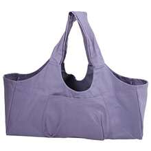 FIAN Keenso Bolsa para Yoga y Gimnasio Bolsa Ligera de Gran Capacidad para Esterilla de Yoga Material de Lona Duradero con Bolsa Frontal para Teléfono Llaves y Cartera - VIOLETA - Ver 8