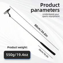 WUDAY Left/Right-Handed Golf Putter, With A Large Unfolding Area, CNC Striking Surface - Black Non Reflective - Steel Shaft, Precise Golf Experience, Auxiliary Hitting Aiming Line, , Suitable For Golfers/Golf Enthusiasts - Black - View 4