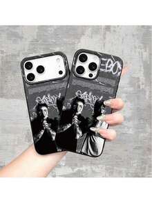 Estilo de Rap de Uicide Boys |       Estuche Duradero de Hip-Hop |        Recorte |       A prueba de golpes y antideslizante |       Acabado Mate |       Moda de Lujo Ligero, Impresión UV para iPhone 17/16/15/14/13/12/11/air/Pro/ProMax  Galaxy S20/S21/22/S23/S24/S25 Plus, Fe, Ultra, A05/A13/A15/A16/A24/A25/A55/A35 Redmi Note13ProPlus/Note14ProPlus, Pixel, MotoG86, G56 - Negro - Ver 4