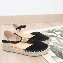 angelica Women Flat Sandals - Đen/Beige - Xem 3