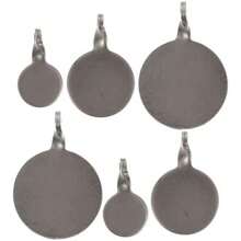 Holibanna 6 Piezas Blancos de Entrenamiento Acero Inoxidable Pequeños y Portátiles para Práctica de Tiro con Diseño Colgante Resistente - / - Ver 1