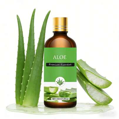 100ml/30ml/10ml Aloe Vera Essential Oil, Moisturizing Aloe Vera Facial Oil, Smooth Skin Fragrance Skincare Oil, Pure Plant Extract Essential Oil