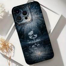 2026 nueva funda de teléfono esmerilada, diseño de bailarina de noche estrellada para iPhone 17 14 13 12 11 Pro Max y  Galaxy S23 S22 S21 S20 Fe Ultra, protector de teléfono, funda de pareja, regalo para él y ella, regalo de San Valentín o cumpleaños - Blanco antiguo - Ver 6