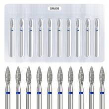 Russian-Style Edge Prep Emery Nail Drill Bits Set, Professional Manicure Tool Kit For Fast Gel Nail Removal, Cuticle Trimming, Dead Skin Exfoliation And Nail Surface Polishing - Multicolor - View 12