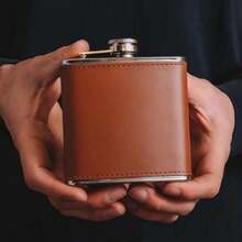 Juego de Licorera de Bolsillo, Petaca de Whisky de Acero Inoxidable de 8 oz, Juego de Regalos para Hombre, Regalos de Aniversario para Hombre. Dia del padre para Papá,37496938 - Blanco y Negro - Ver 2