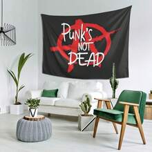 [] Red Symbol Tapestry, Soft Peach Skin Wall Bump, Suitable For Bedroom And Living Room Decoration - For Indoor Use, Easy To Maintain - Multicolor - View 5