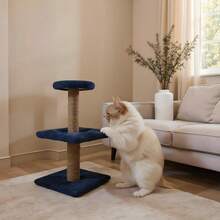 四种颜色可选便携式猫抓柱，带剑麻抓柱的猫树，室内猫抓柱互动玩具，带悬挂球，坚固的猫抓底座，易于安装，适合中小型猫咪玩耍和休息。 - 彩色 - 查看 5