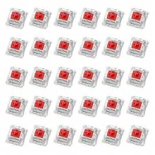 30Pcs Outemu Switch Mechanical Keyboard Replacement Ax​Is Black Blue Brown Red CIY Socket Key Switch SMD 3pin For MX Switch - Red - View 2