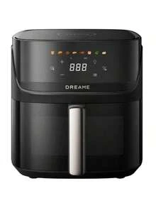 Dreame Air Fryer, With Viewing Window, 7.6L Capacity, Dual Vortex™ Heating + Steam Injection Technology, Fast Cooking, 8-In-1 Presets, Family-Sized Healthy Oil-Free Cooking, LED Touch Control, +1 Minute Button, 2800W Power. Kitchen Christmas Theme, Kitchen Supplies, Air Fryer - EU E Type Plug(220-240V) - View 14