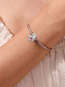 1pc Fashionable Beaded Pendant, Cross Charm, Suitable For Women Bracelet DIY Jewelry, Comes With Elegant Gift Box - Beaded 3 - View 11