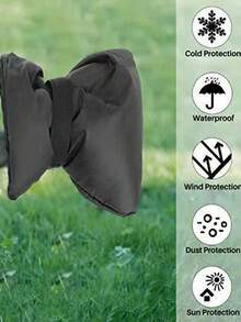 1pc/2pcs/3pcs/4pcs Durable Faucet Freeze Protection Cover, Outdoor Anti-Freeze Anti-Dust Sleeve, Winter Freeze Protection Insulator - Black - View 6