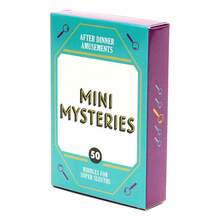 Mini Jogo de Cartas de Mistérios: Desafio de Enigmas Detetives com Cinquenta Quebra-Cabeças Inteligentes para Entretenimento Após o Jantar, Noites de Jogos, Festas, Encontros Familiares, Viagens e um Presente Perfeito para Amantes de Mistérios. - Branco - Ver 4