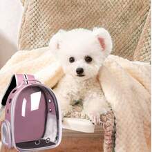 One Cat Backpack With A Transparent Window, Breathable, Multi-Functional, Side-Opening Pet Bag, Pet Travel Bag. A Pet Bag Specifically Designed For Cats. Small To Medium-Sized Transparent, Breathable, And Heat-Resistant Pet Bag For Cats And Puppies. Travel Transparent Cat Backpack, Available In Multiple Colors - Breathable Nylon, Zippered Capsule Design, Suitable For Small Pets, Perfect For Travel And Outdoor Use, Transparent Pet Travel Backpack, Portable Pet Restraint, Christmas Gift. - Multi-colored Pet Carrier + 80*100CM Blanket (random Color) - View 8