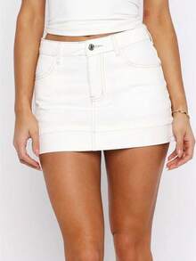 Denim Shorts For Women Distressed Jean Shorts Ripped Summer Hot Short - White - View 1