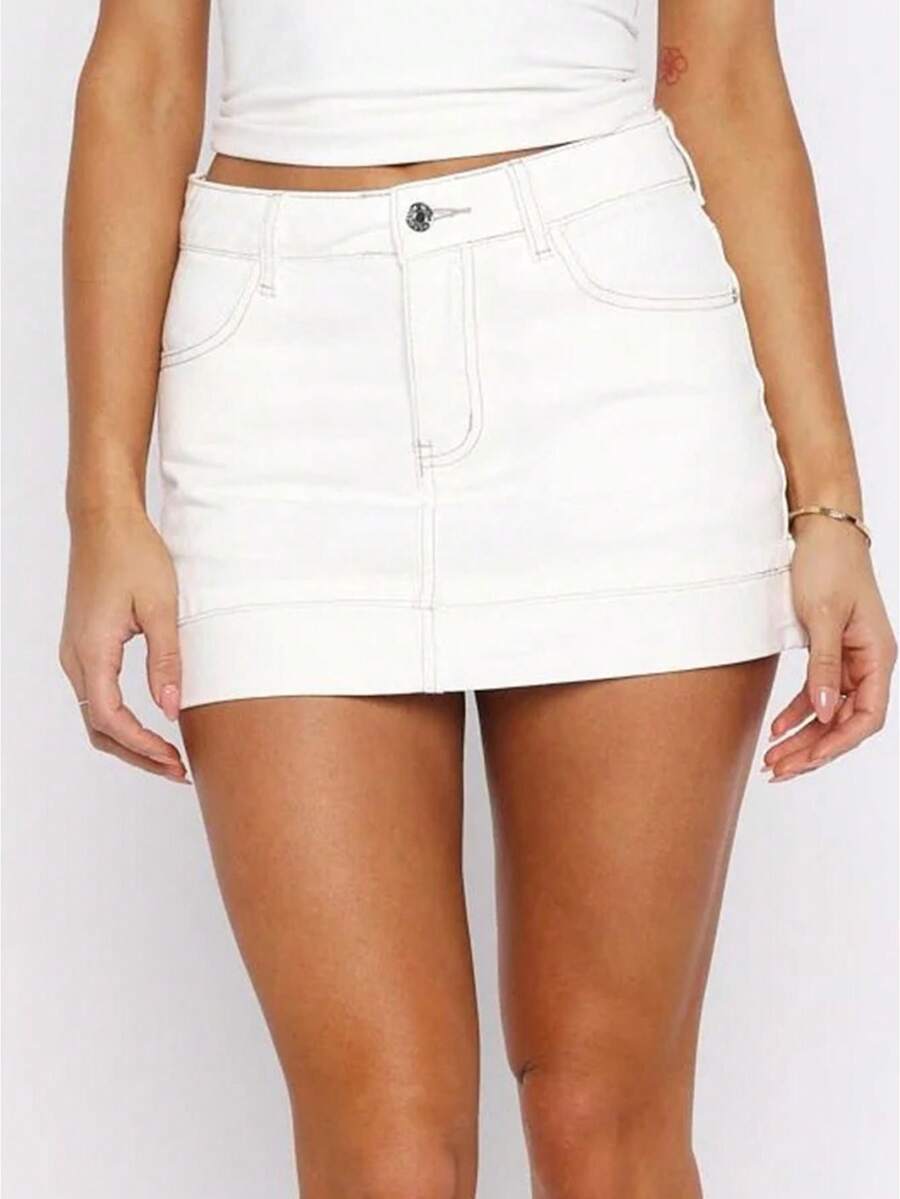 Denim Shorts For Women Distressed Jean Shorts Ripped Summer Hot Short - White - View 1