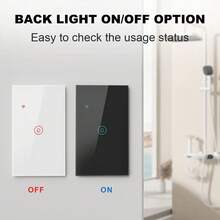 40A 8000W Max Power Smart WiFi Tankless Water Heater Switch - Touch Control Switch For Boiler And Heating System - Compatible With Alexa And Tuya Smart Life Home Automation - US/Brazil Standard AC 100-240V, Available In Black/White/Gold/Gray