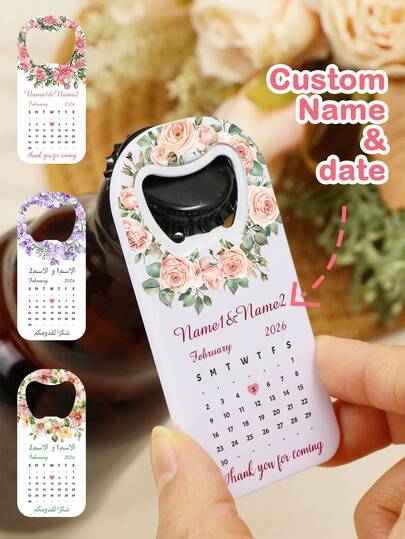 Abridor de botellas personalizado, recuerdos de boda, abridor de botellas de cerveza, recuerdos personalizados de agradecimiento, despedida de soltera, regalos del Día de San Valentín, abridor de tapas de botellas con nombre personalizable, fecha de aniversario personalizada, pareja, novia y novio, regalo para el esposo, moda