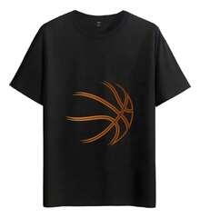 Muscle Freaks Basketball T-Shirt - Sporty Basketball Style - Black - View 7