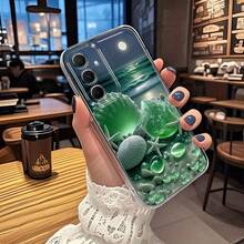 Adecuado para funda de teléfono  Galaxy Nueva A5 A3 A02 A34 A14 A32 A24 A12 A50 A54 A70 A73 A34 A55s NOTE 10F12 M10S TPU Estilo Espacial Transparente Impresión de Dibujos Animados Patrón de Mariposa Diseño Creativo Simple Funda Protectora de Teléfono Modelo 3276 - Multicolor - Ver 7