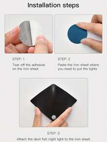 1 قطعة/3 قطع مصباح حائطي ديكوري بشكل سمكة الراي الجديد، إضاءة ليلية بمستشعر حركة لديكور المنزل في غرفة النوم والرواق والشرفة والممر، إضاءة سريعة الاستشعار للطاولة الجانبية والحمام والمطبخ وخزانة العرض - هوانغ غوانغ - قطعتان - مشاهدة 7