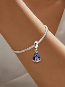 1pc Fashionable Beaded Pendant, Cross Charm, Suitable For Women Bracelet DIY Jewelry, Comes With Elegant Gift Box - Beaded 3 - View 6