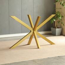 84dadgyyj 30 Inch Modern Table Base Gold Metal Dinning Table Legs With Suction Cups Heavy Duty Desk Base For Marble Glass Wood Top Set Of 4 Furniture Legs For Home Kitchen DIY Bench Legs Coffee Table Gold - GoldBig - View 1