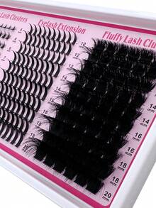 200D/160D/120D/100D80D/60D 4 IN 1 Lash Clusters Long 6-20mm Lash Spikes Lower Eyelashes Reusable Bottom Lashes 305pcs/295pcs/285pcs/275pcs/265pcs Eyelash Clusters Volume Individual Lashes DIY Spiky Lash Extension Manga Cluster Eyelash Extensions Mink Strips Lashes Thick - D - 查看 7