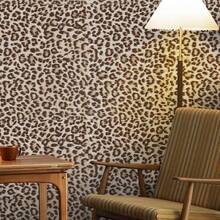 1 Roll Leopard Print Decorative Peelable Wallpaper - Unique Leopard Contact Paper - Self-Adhesive Removable, Waterproof, Suitable For Renters' Bathrooms, Vinyl Base, Size 15.7" X 118" - Brown - View 12