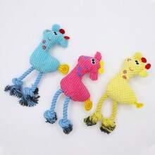 Heißes Haustier Hund Soundspielzeug Kreatives Stricken Sikahirsch Bissfestes Soundmolar Plüschhundspielzeug Haustierzubehör - Verschiedenfarbig - Übersicht 9