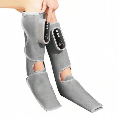 Portable Leg And Foot Massager With Heat & Air Compression, 3-Intensity Adjustable Calf Massager Recovery Boots For Pain Relief And Circulation, Ideal Gifts For Men And Women