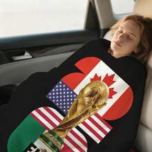 World Cup Blanket Sports-Themed Blanket - Intricate Flag And Trophy Design, Perfect Gift For Sports Events And Enthusiasts United 2026 Blanket, 2026  World Cup (USA-Canada-Mexico) Blanket, Nap Blanket, Durable Fabric, Artistic Design,  Versatile Accessory, Outdoor Enthusiasts, The Perfect Christmas Gift, New Year Gifts - Nhiều màu - Xem 3